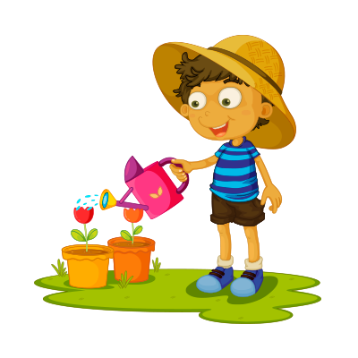 Regar las plantas